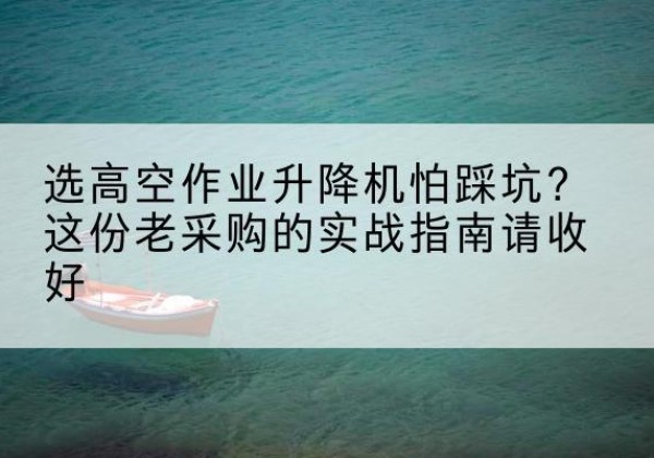 桂东高空作业升降机厂家推荐-选高空作业升降机怕踩坑？这份老采购的实战指南请收好